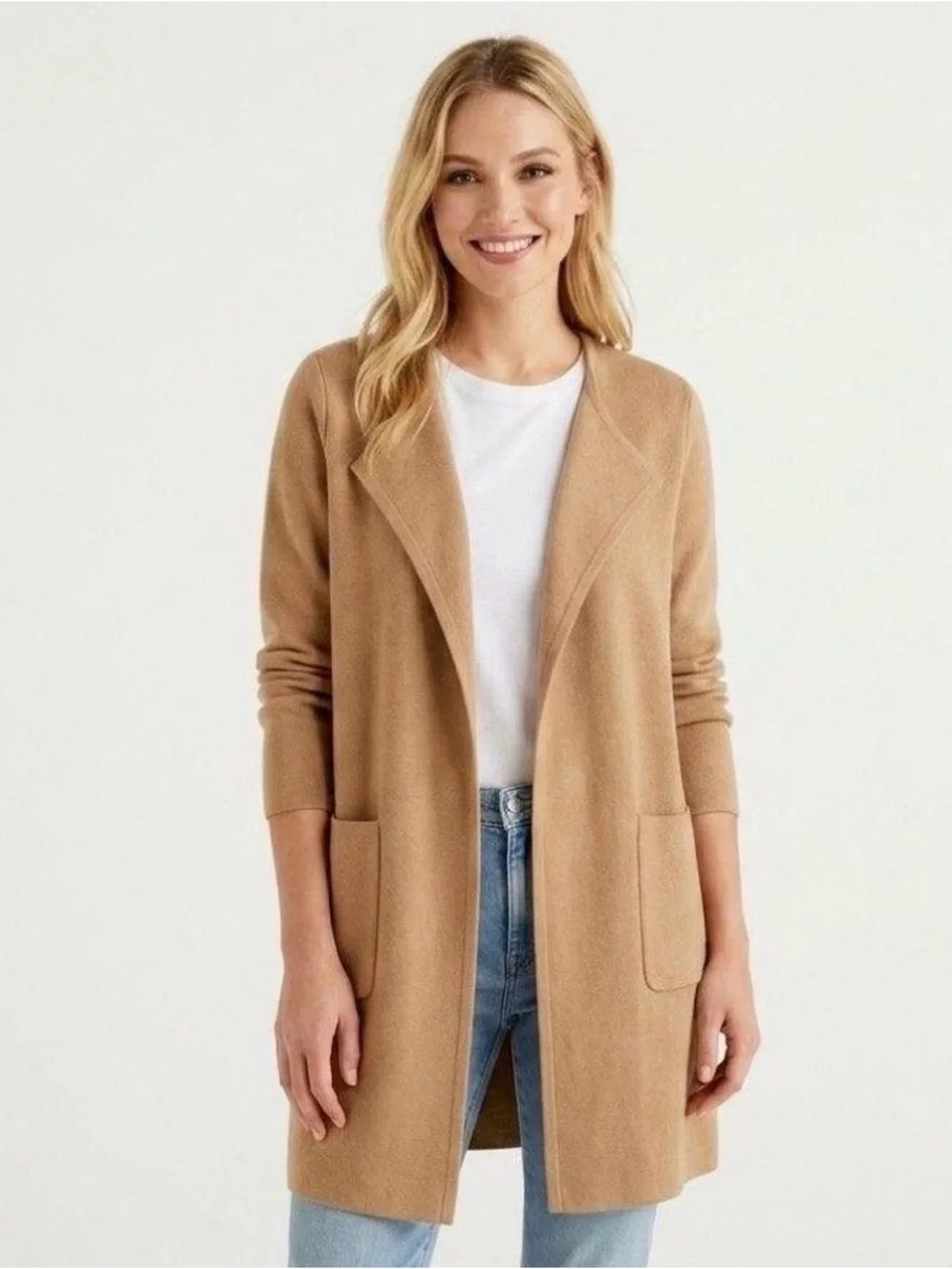 J.Crew Juliette Collarless Sweater-Blazer Size XS
